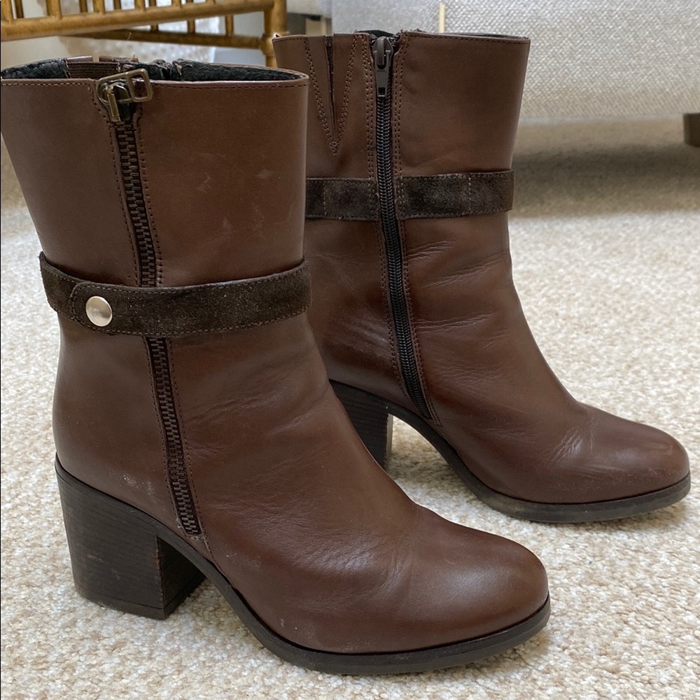 COACH AND FOUR Brown Leather Boots